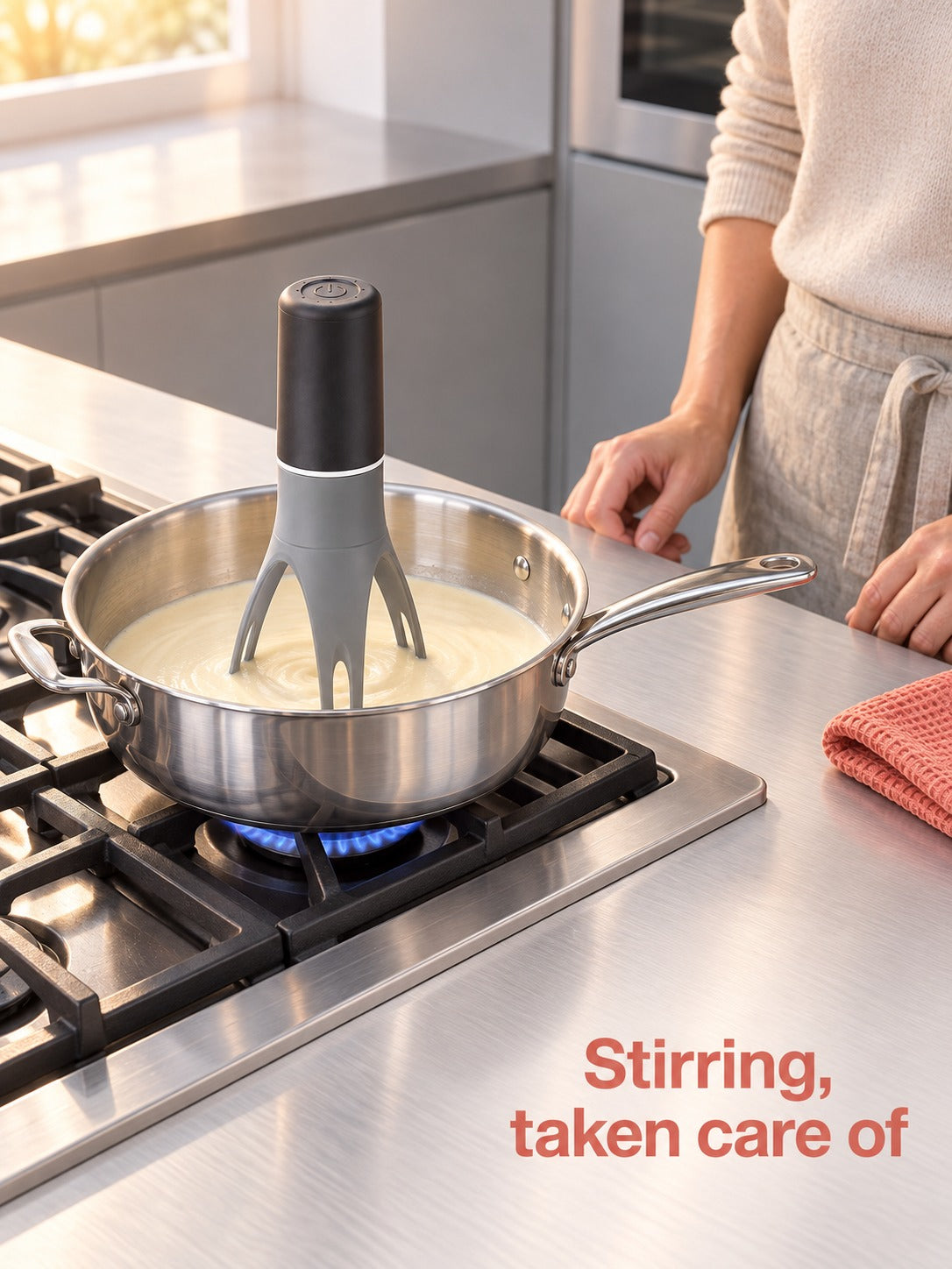 Automatic Pot Stirrer for Sauces: Hands-Free Stirring