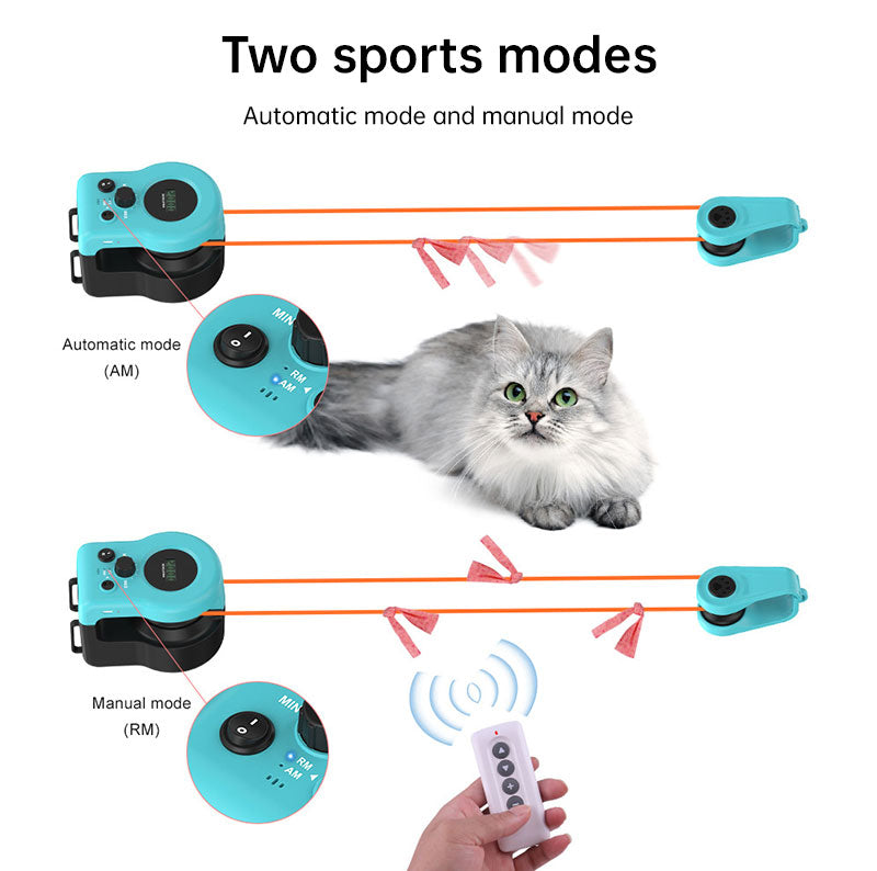 Interactive Cat Toy With Automatic Simulated Hunting