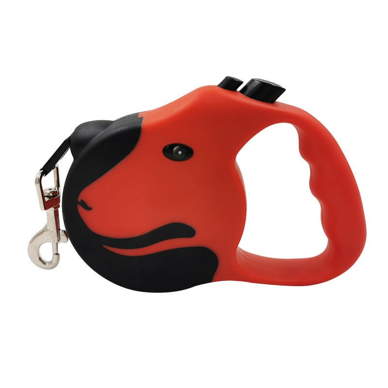 Retractable Dog Leash With One-Hand Lock Control