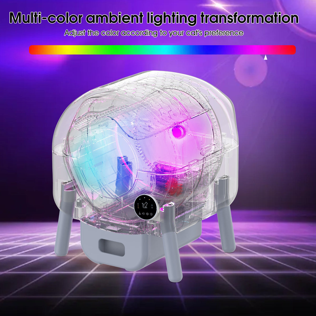 Smart Self-Cleaning Cat Litter Box with App Monitoring