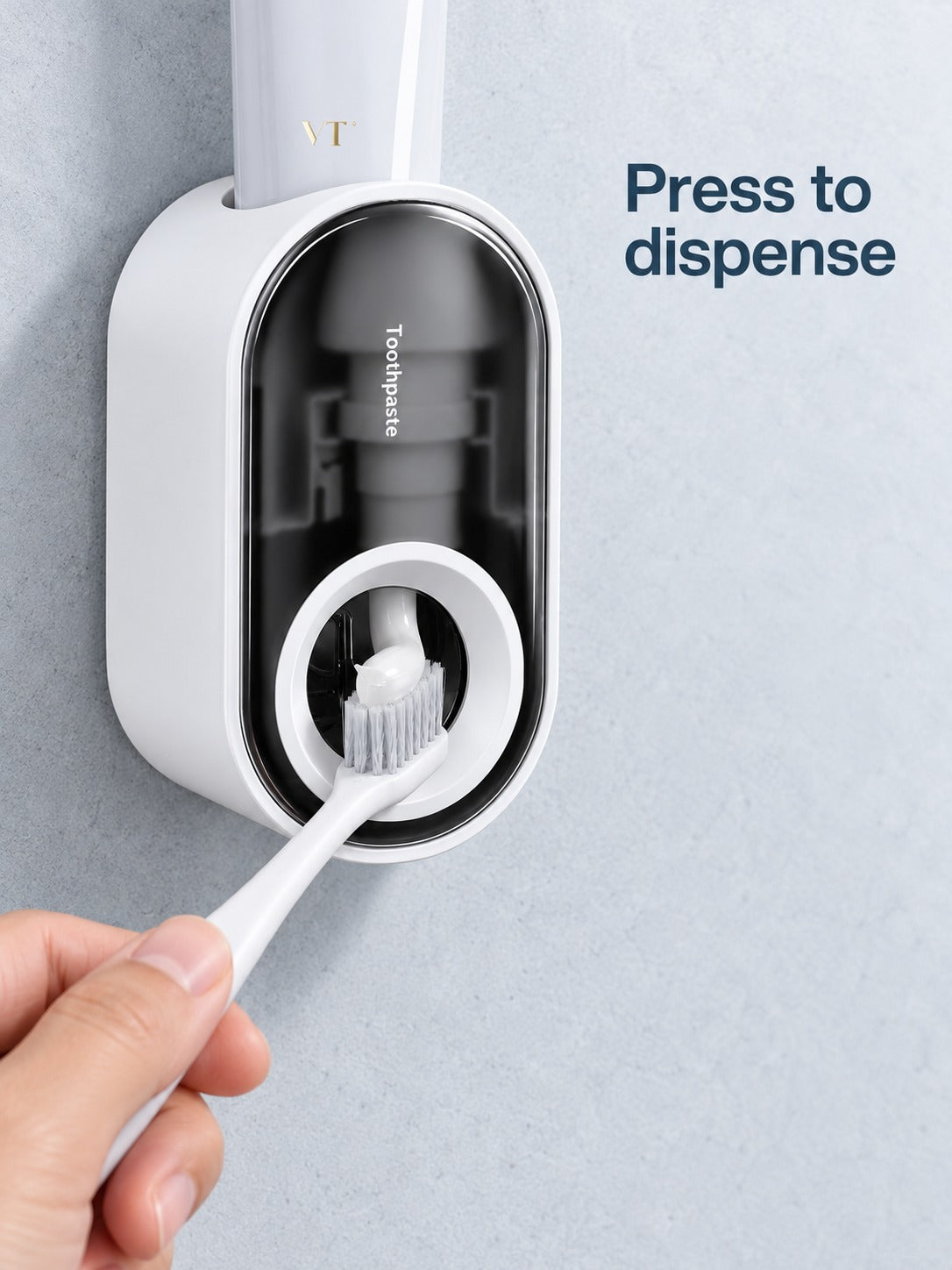 Automatic Toothpaste Squeezer for Wall-Mounted Bathroom Use