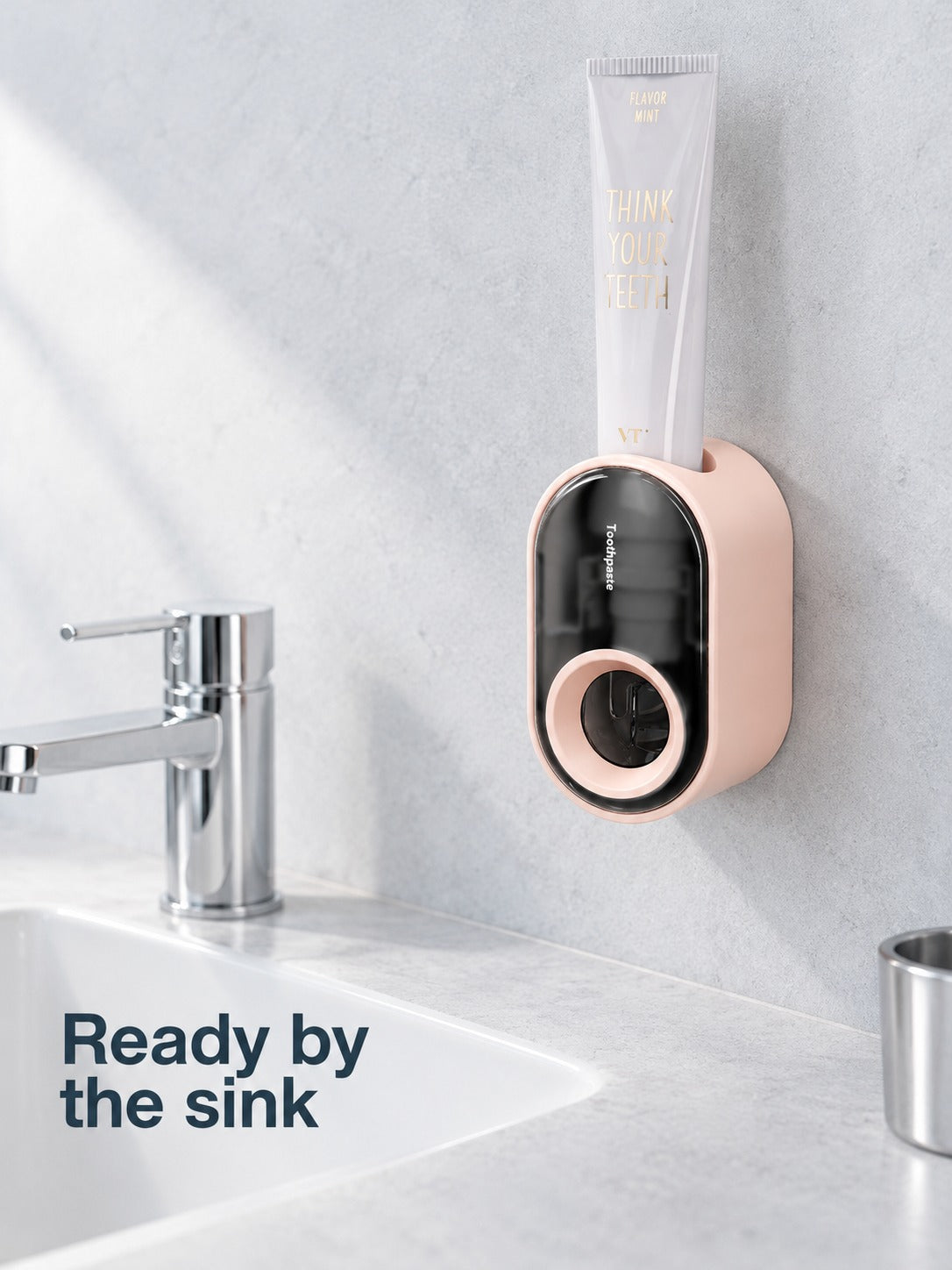 Automatic Toothpaste Squeezer for Wall-Mounted Bathroom Use