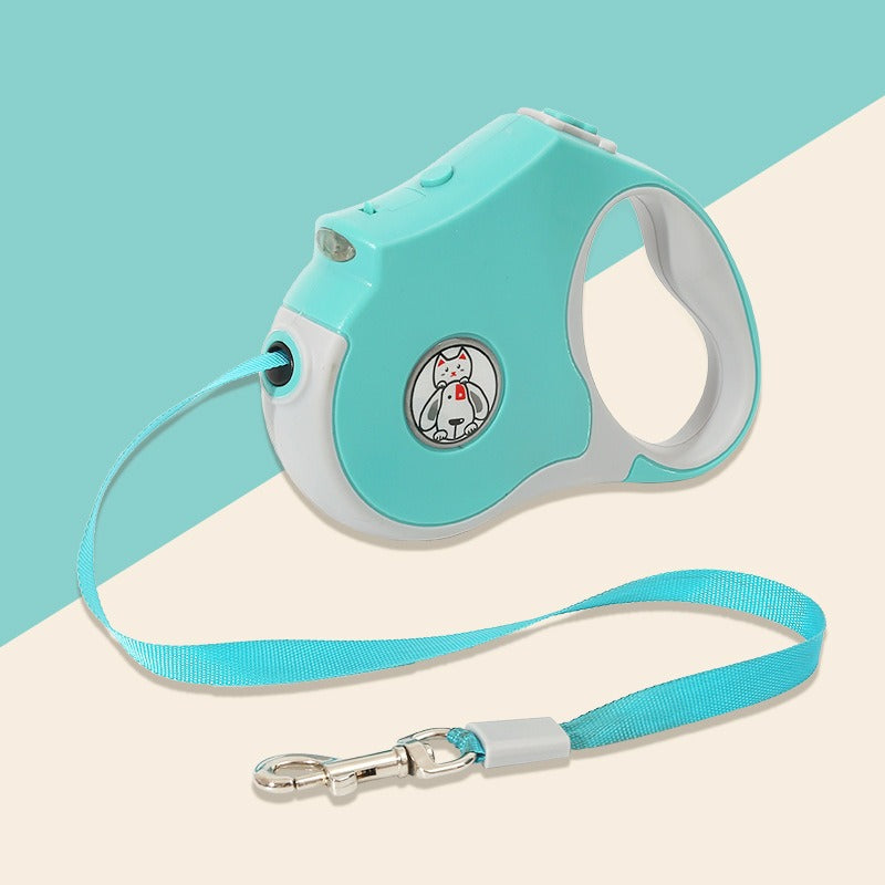 Retractable Dog Leash with LED Lights for Safer Walks
