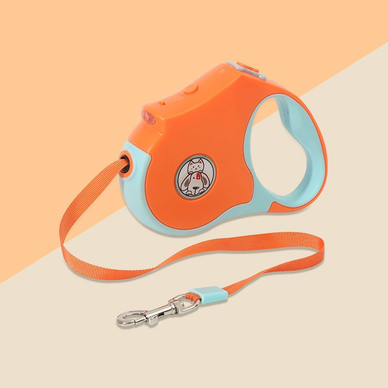 Retractable Dog Leash with LED Lights for Safer Walks