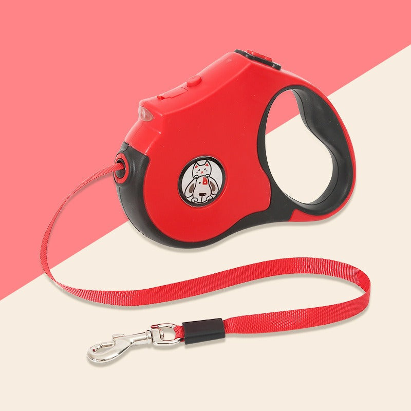 Retractable Dog Leash with LED Lights for Safer Walks