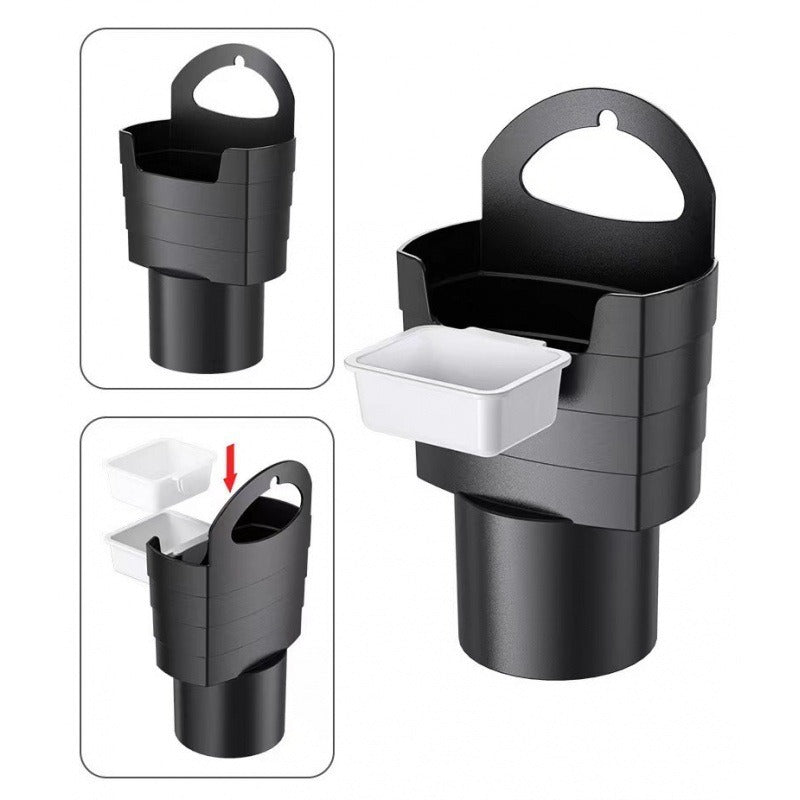 Car Cup Holder Organizer with Fry Holder & Sauce Tray