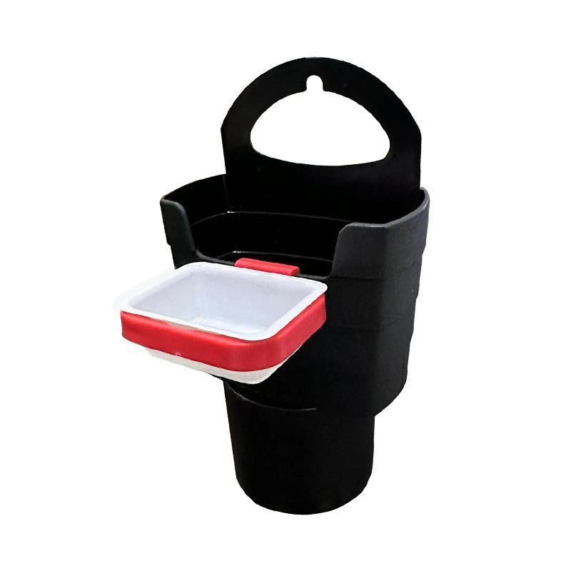 Car Cup Holder Organizer with Fry Holder & Sauce Tray