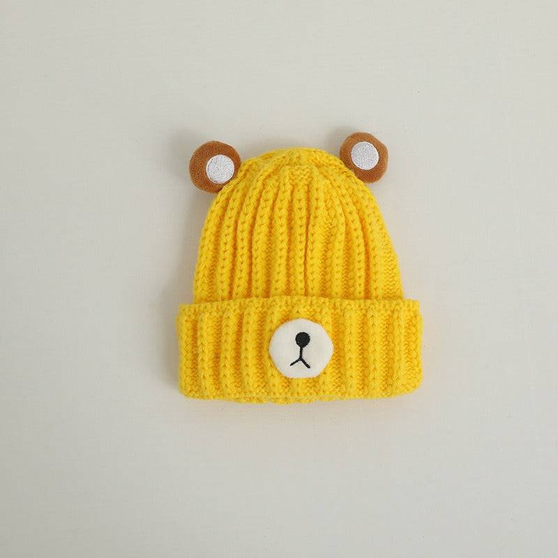 Children's Knitted Bear Hat for Cozy Winter Warmth