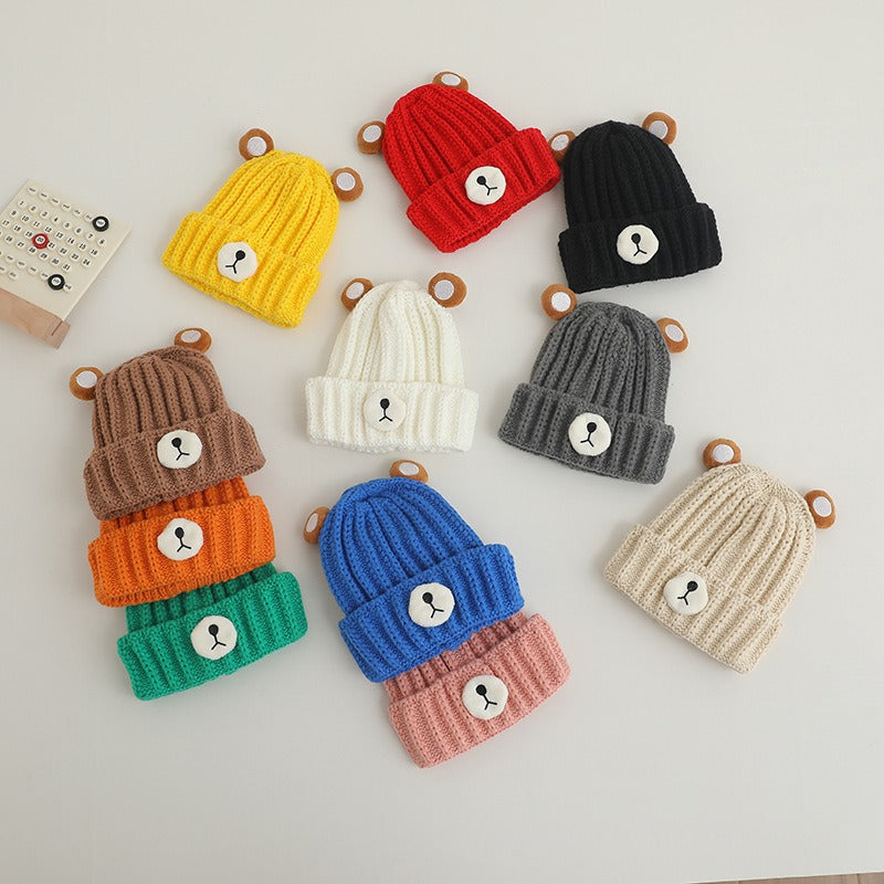 Children's Knitted Bear Hat for Cozy Winter Warmth