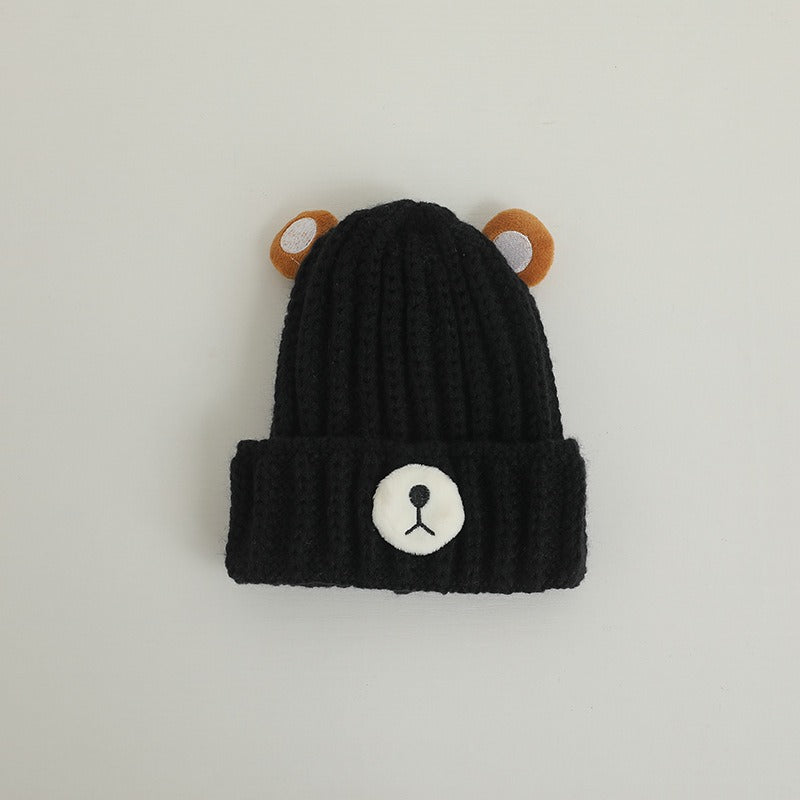 Children's Knitted Bear Hat for Cozy Winter Warmth