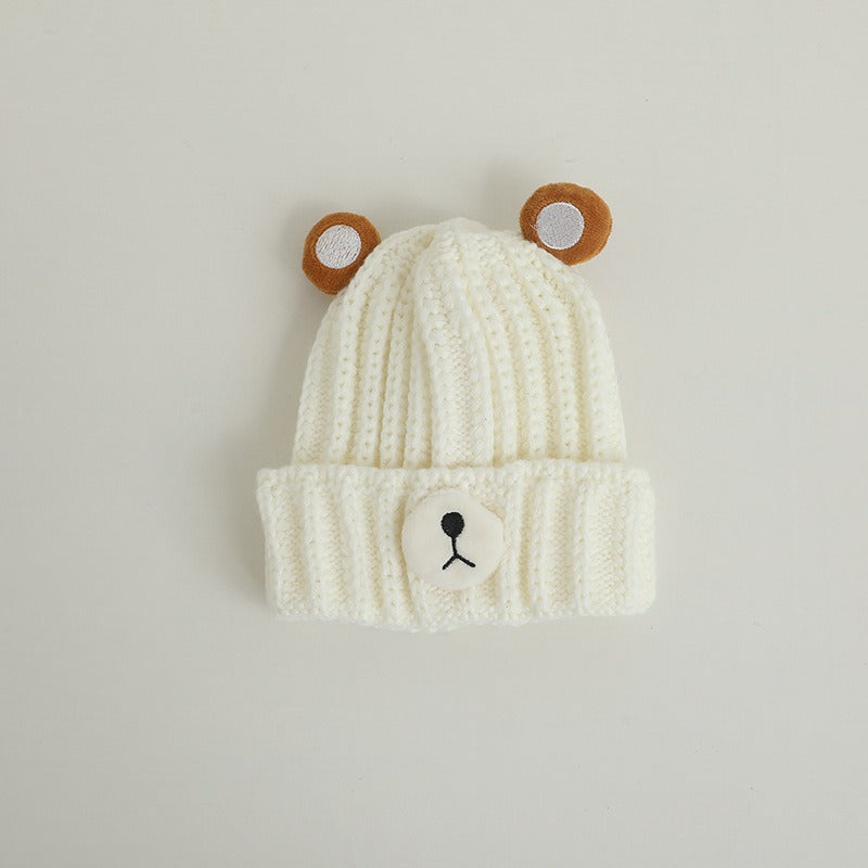 Children's Knitted Bear Hat for Cozy Winter Warmth