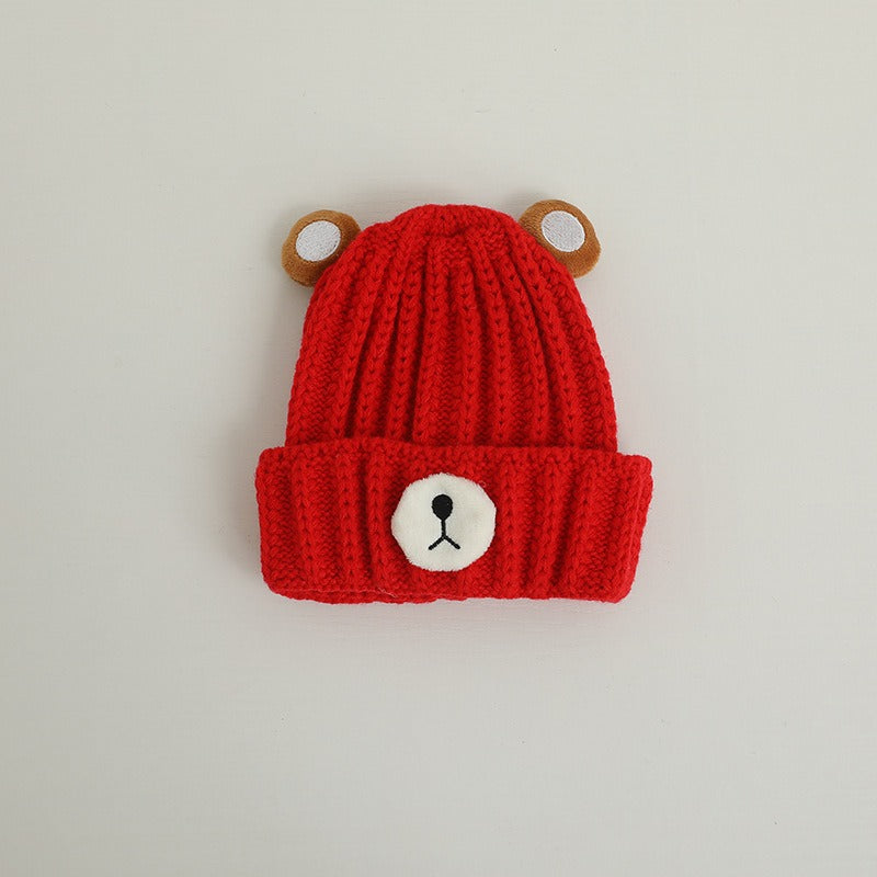 Children's Knitted Bear Hat for Cozy Winter Warmth
