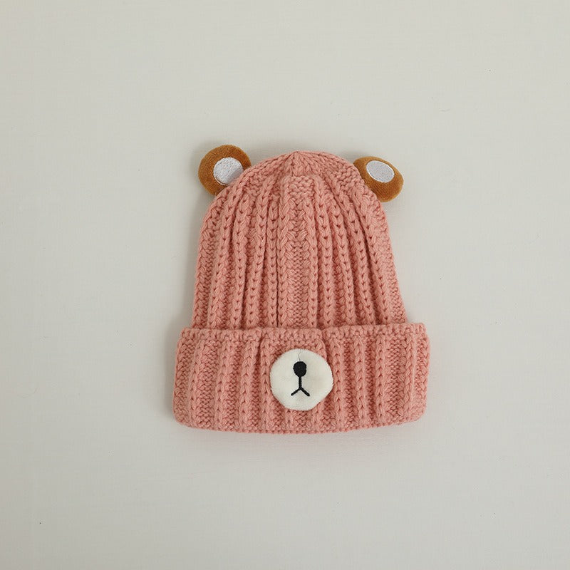 Children's Knitted Bear Hat for Cozy Winter Warmth