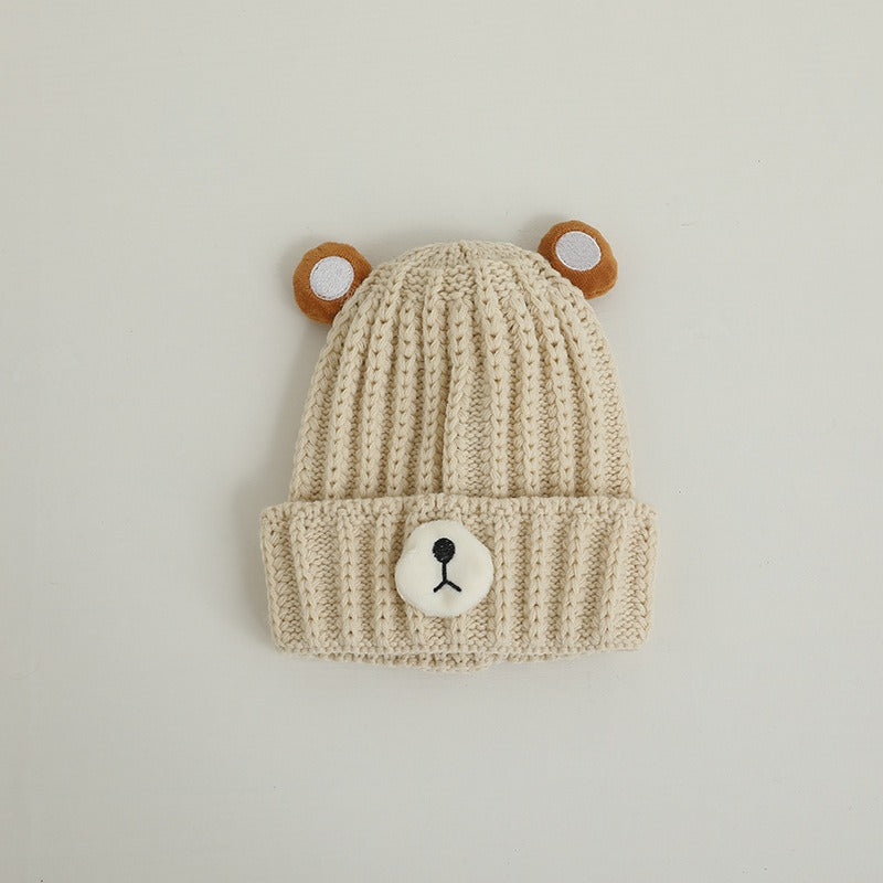 Children's Knitted Bear Hat for Cozy Winter Warmth