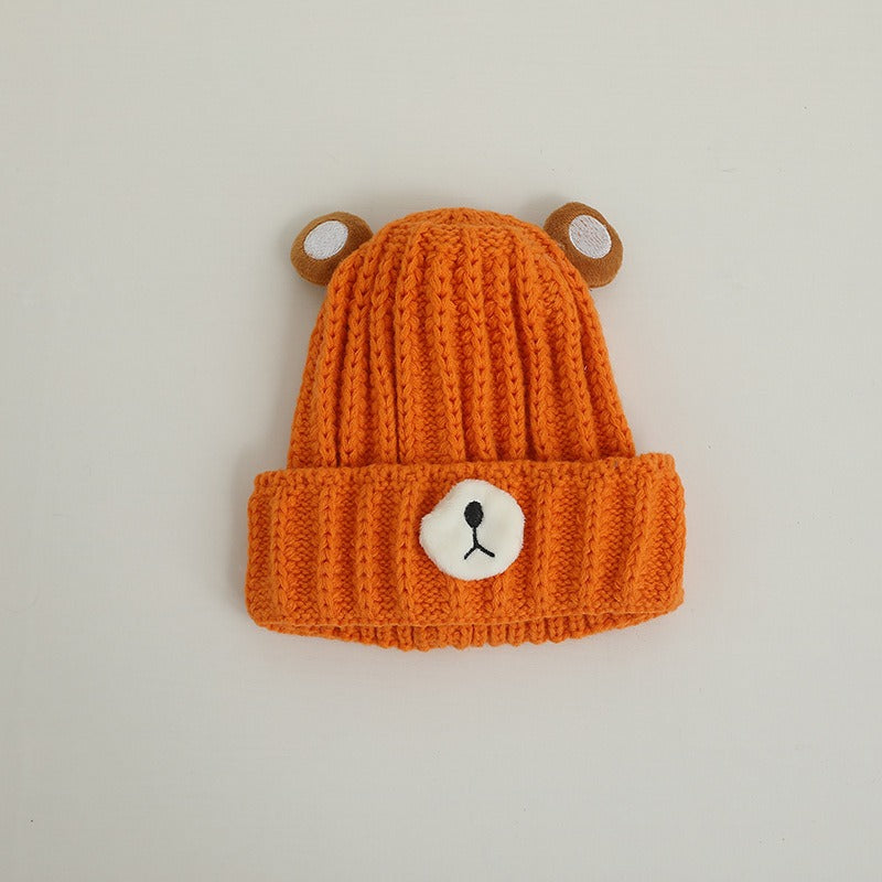 Children's Knitted Bear Hat for Cozy Winter Warmth