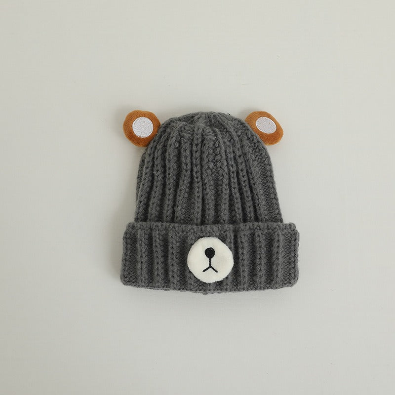 Children's Knitted Bear Hat for Cozy Winter Warmth