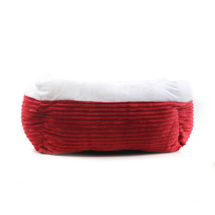 Plush Cat Bed for Warm, Deep Sleep & Cozy Indoor Naps
