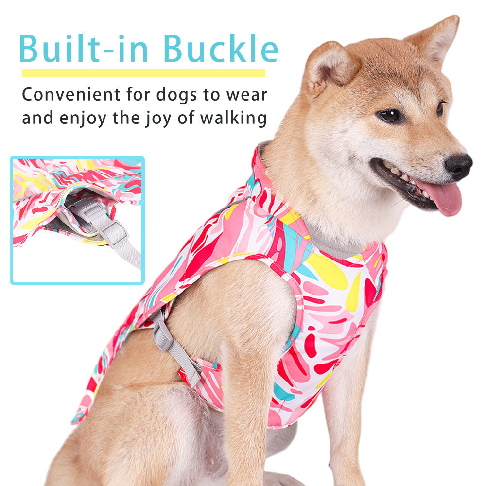 Waterproof Dog Jacket With Built-In Harness & Fleece