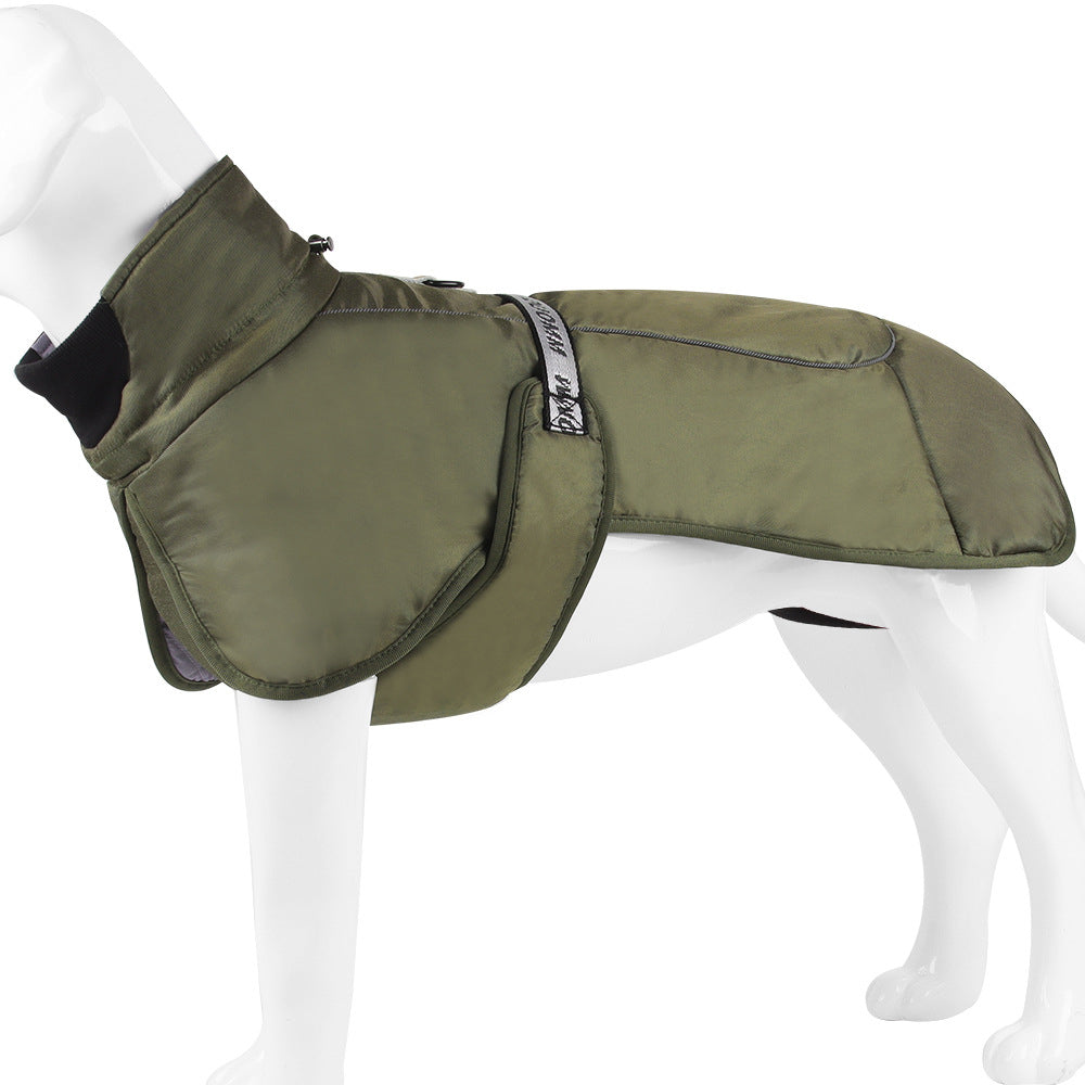 Large Dog Winter Coat for Warm Reflective Evening Walks