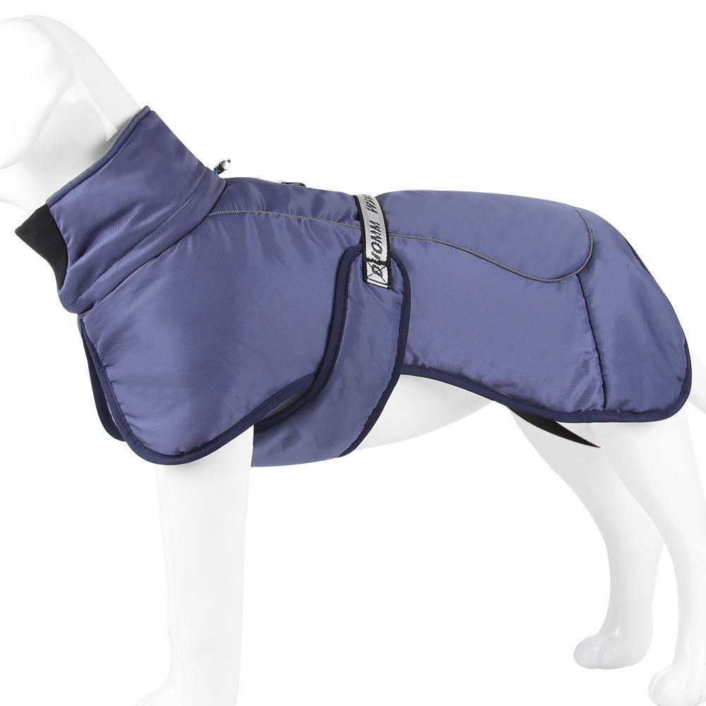Large Dog Winter Coat for Warm Reflective Evening Walks