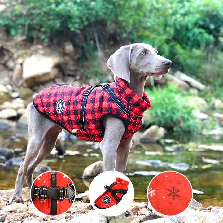 Large Dog Winter Coat – Waterproof Fleece Warmth