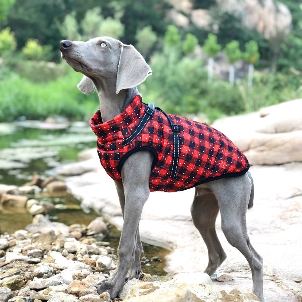 Large Dog Winter Coat – Waterproof Fleece Warmth