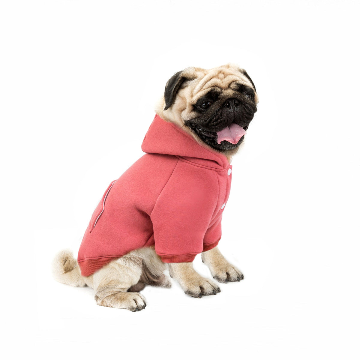 Hooded Fleece Dog Sweater for Cozy Winter Walks & Errands