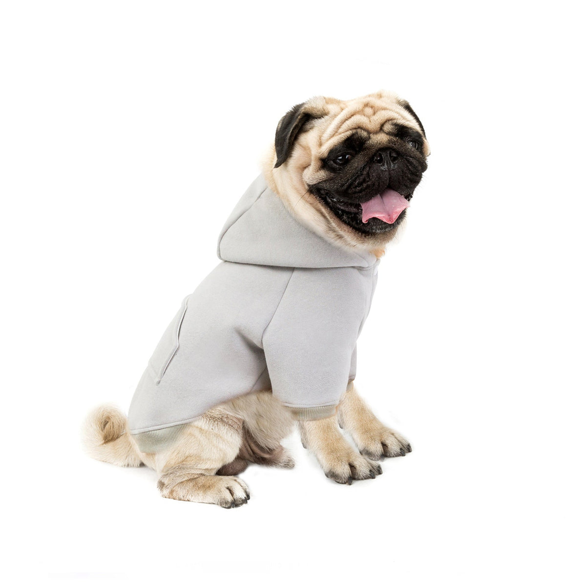 Hooded Fleece Dog Sweater for Cozy Winter Walks & Errands
