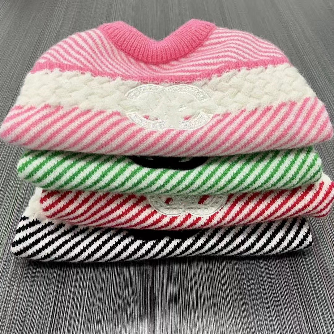 Pet Sweater Thickened Warm Knit for Small Dogs & Cats