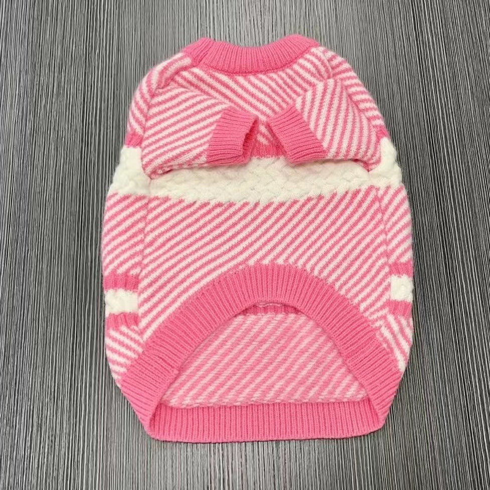 Pet Sweater Thickened Warm Knit for Small Dogs & Cats