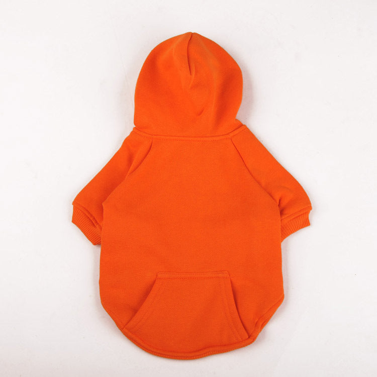 Small Dog Hooded Sweater Set for Cozy Autumn Walks