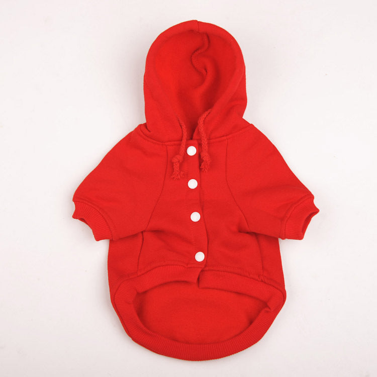 Small Dog Hooded Sweater Set for Cozy Autumn Walks
