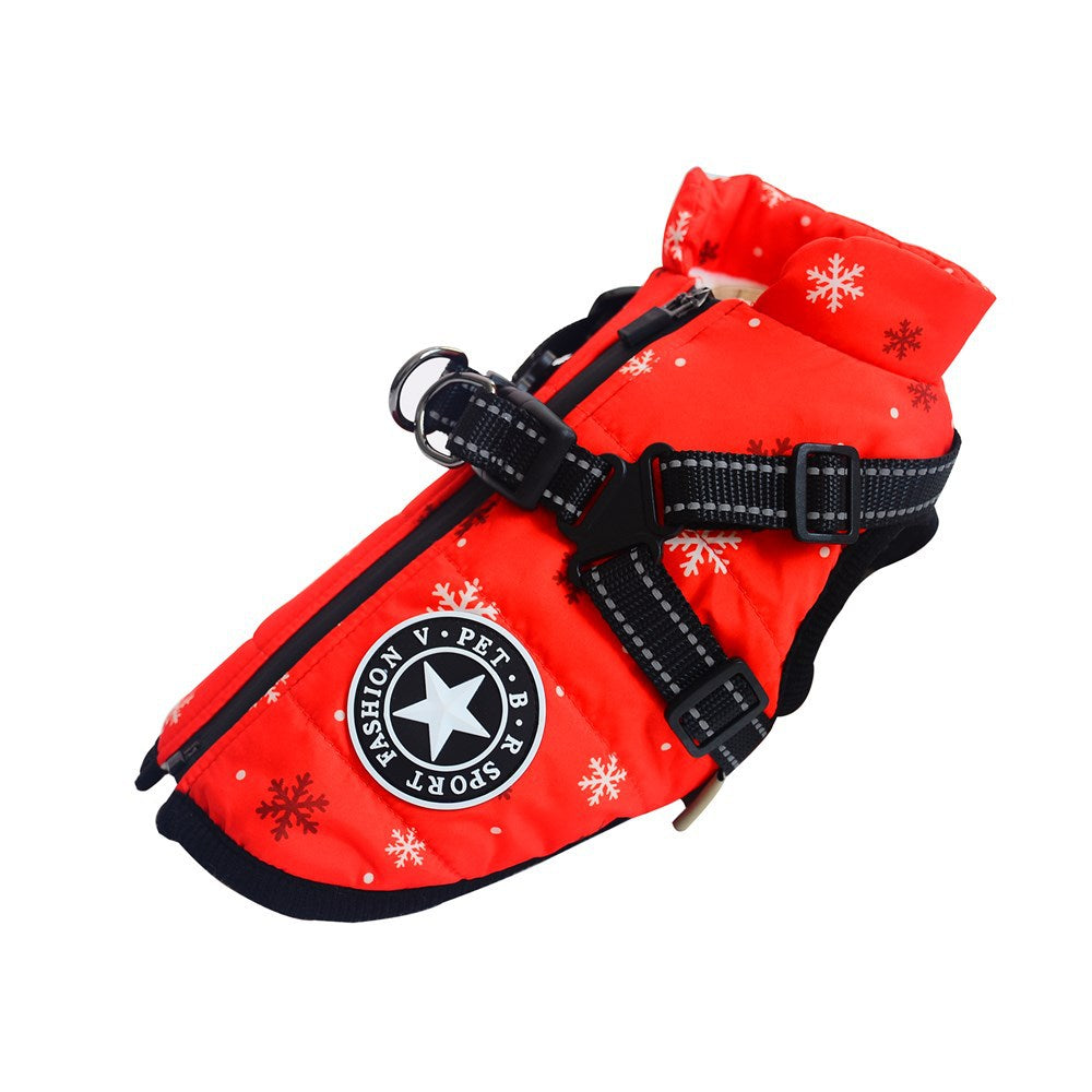Dog Winter Coat for Warm, Festive Holiday Walks Outdoors