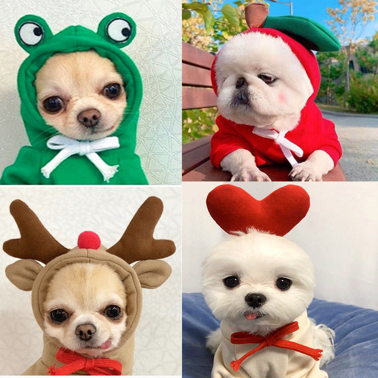 Small Pet Fleece Sweatshirt for Cozy Winter Walks Outdoors