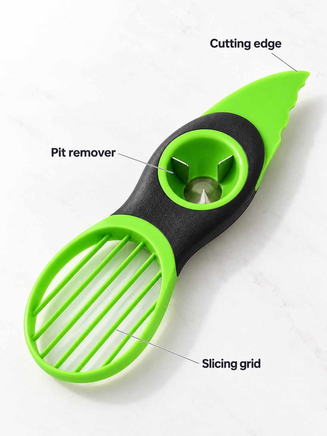 Avocado Knife Cutter & Pit Remover: Split, Pit, Slice