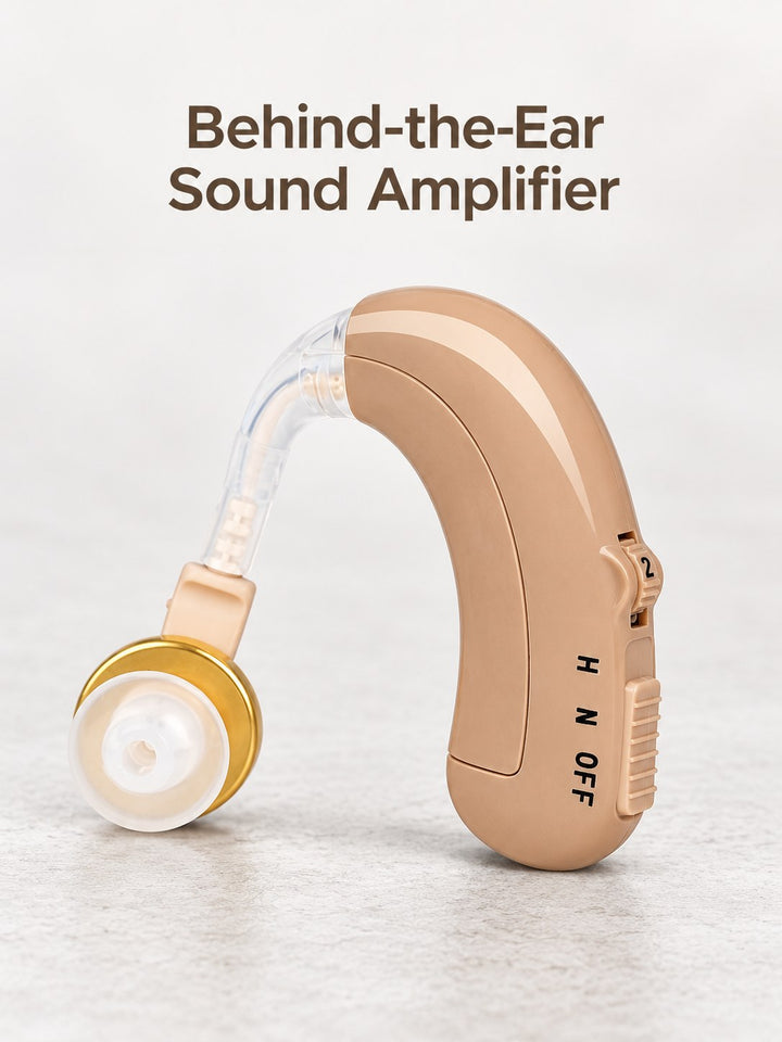 Discreet Behind-the-Ear Sound Amplifier for Clearer Voices