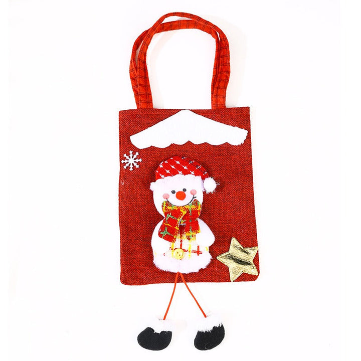 3D Christmas Character Tote Bag for Festive Gifting