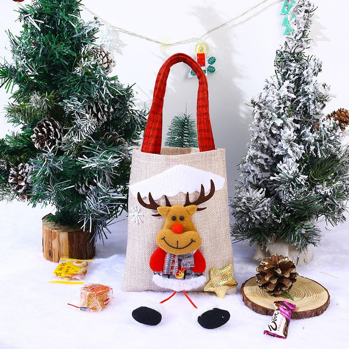 3D Christmas Character Tote Bag for Festive Gifting