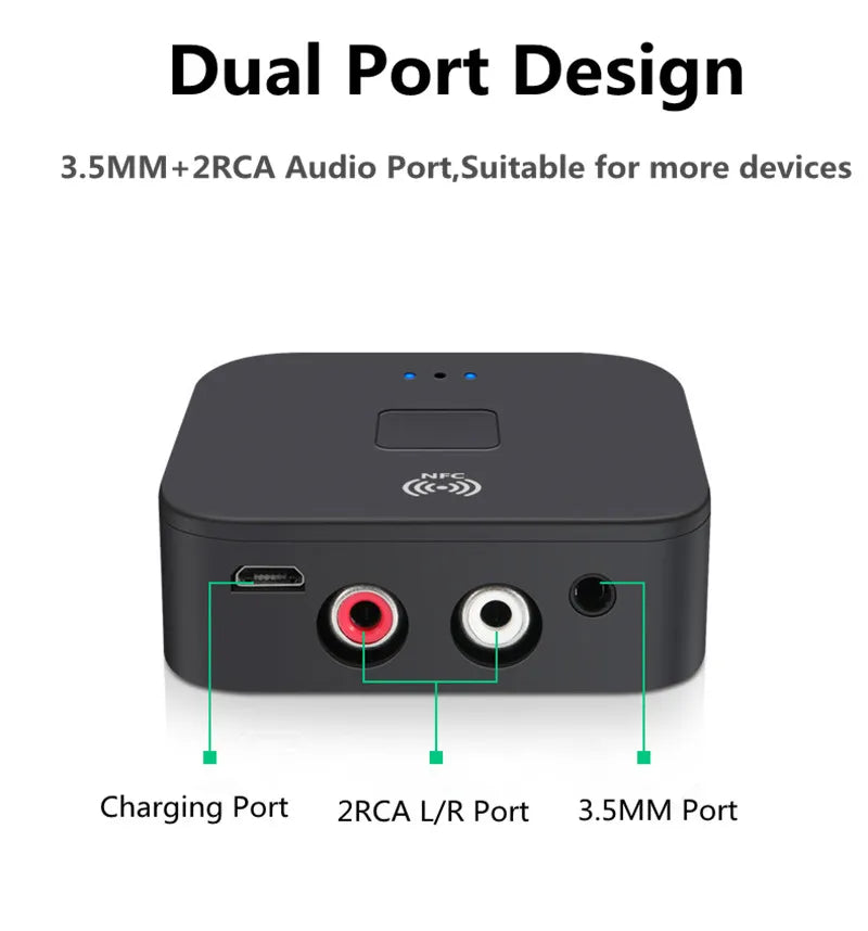 Bluetooth Receiver for Car & Speaker with NFC Pairing