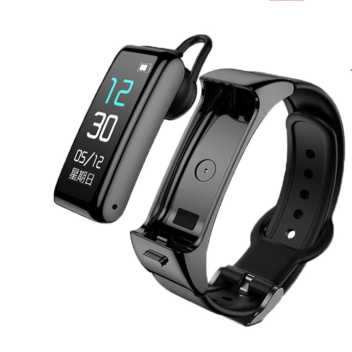 Smart Bracelet with Detachable Bluetooth Headset Earpiece