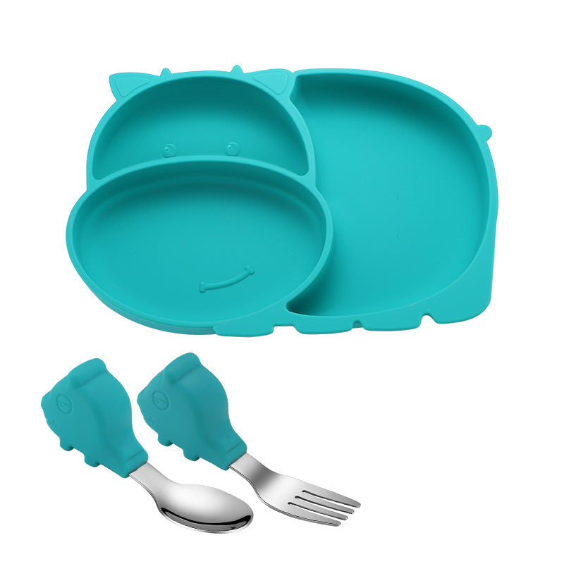 Silicone Baby Feeding Plate Set for Less Messy Meals