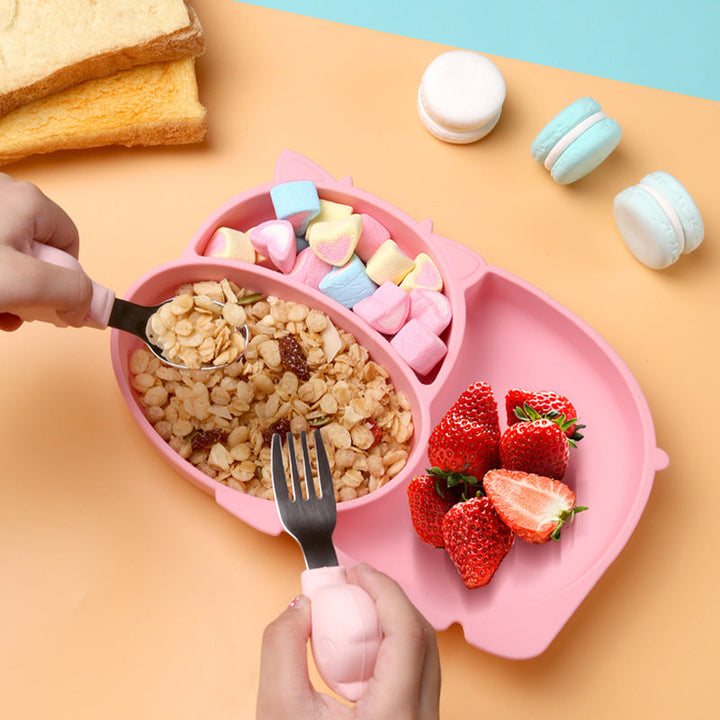 Silicone Baby Feeding Plate Set for Less Messy Meals