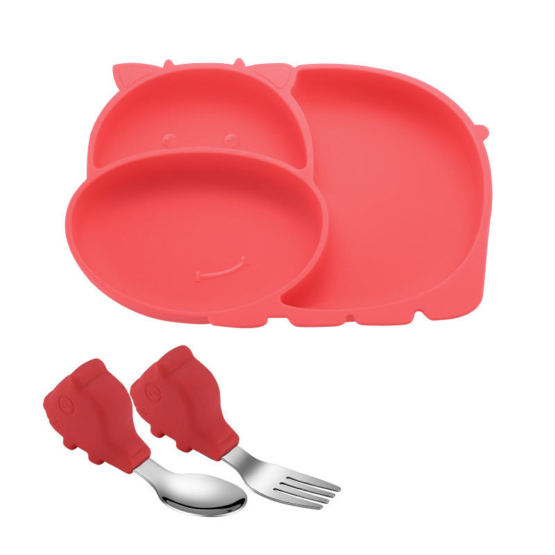 Silicone Baby Feeding Plate Set for Less Messy Meals