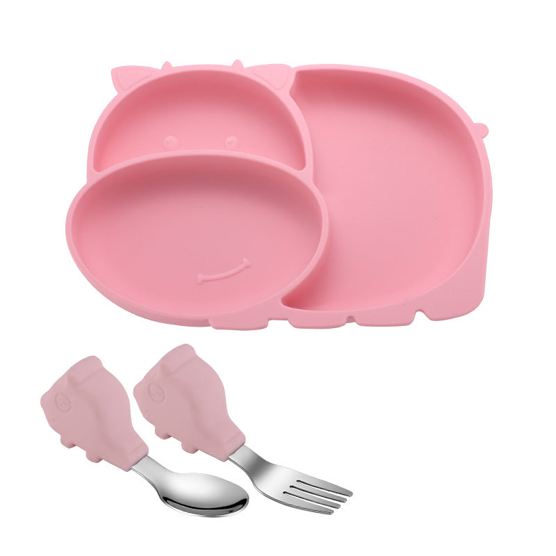 Silicone Baby Feeding Plate Set for Less Messy Meals
