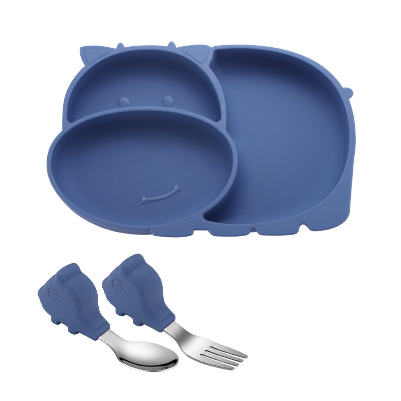 Silicone Baby Feeding Plate Set for Less Messy Meals