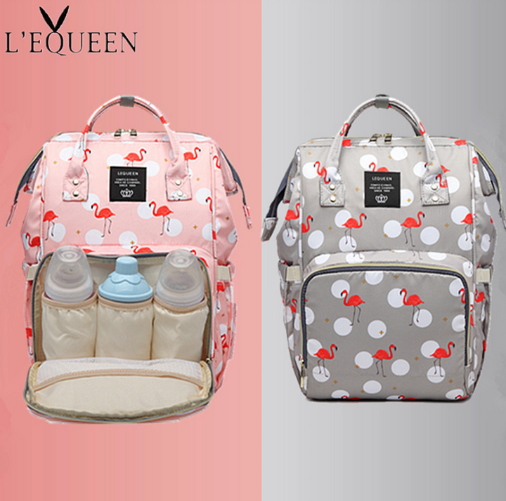 Large Diaper Backpack With Bottle Storage Organizer