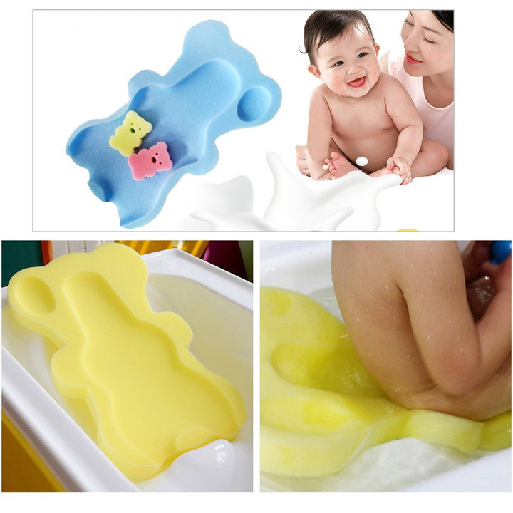 Baby Bath Sponge Mat for Soft, Supported Baby Bathing