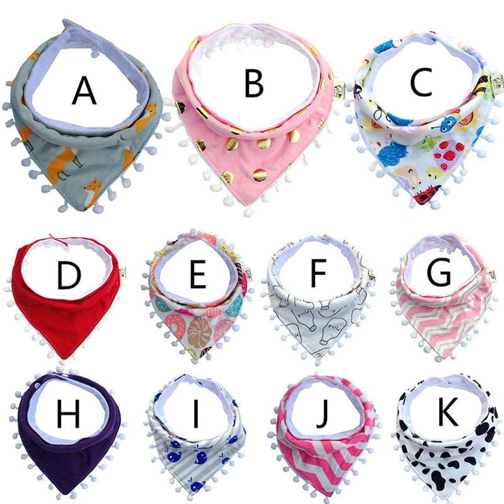 Cotton Waterproof Baby Bibs for Drool & Feeding Messes