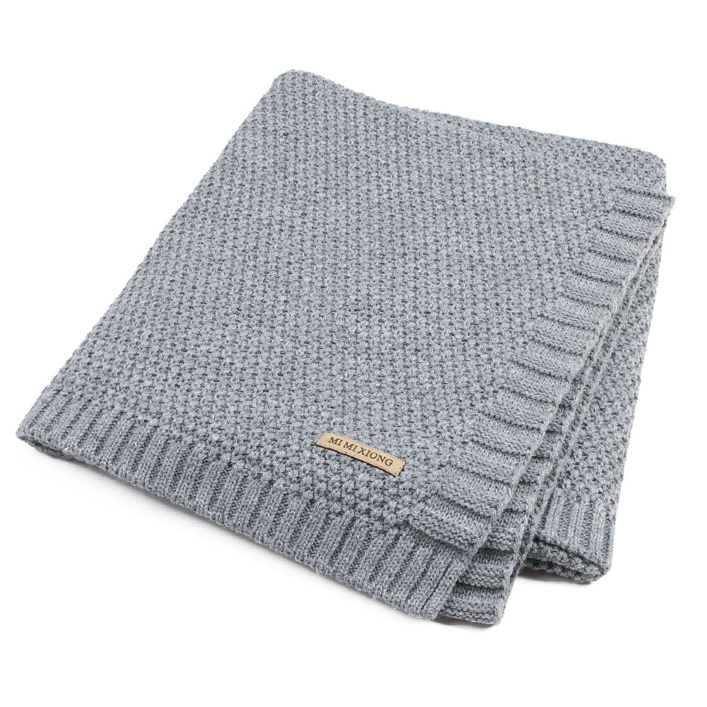 Knitted Newborn Swaddle Blanket for Everyday Cuddles