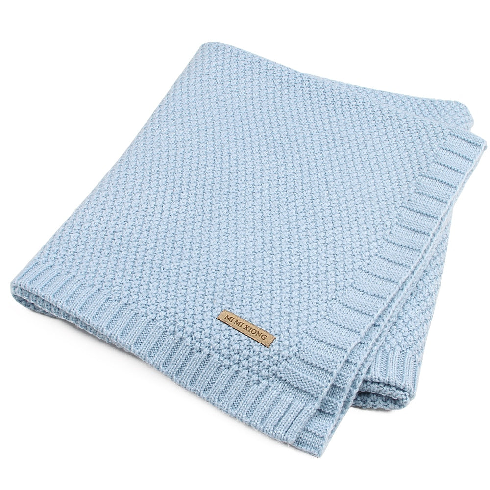 Knitted Newborn Swaddle Blanket for Everyday Cuddles